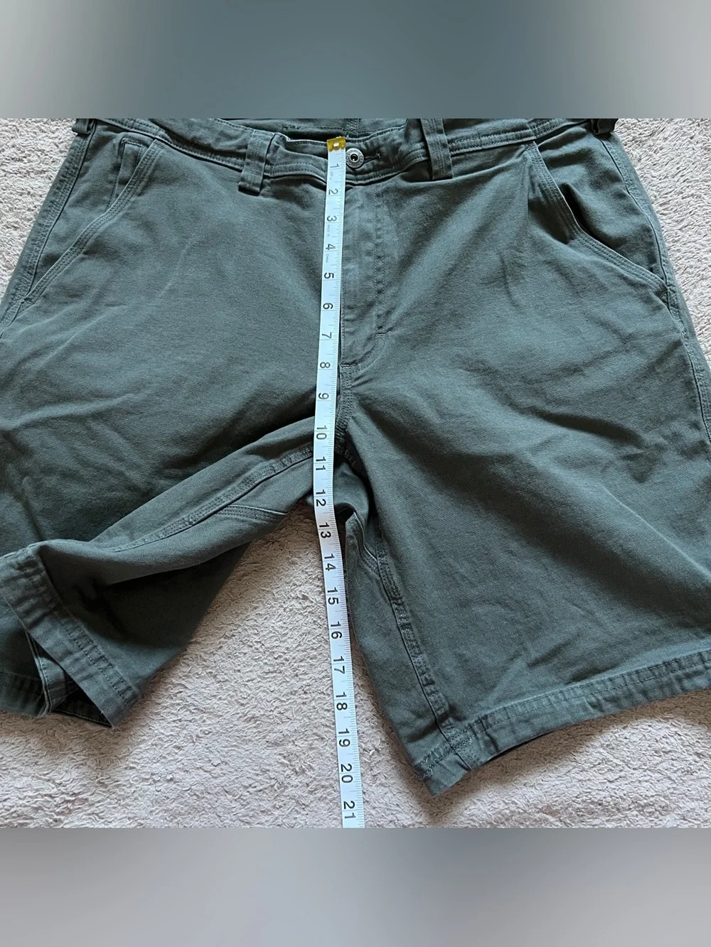 Duluth Trading Co Flex Fire Hose Cargo Shorts Utility Minimalist Outdoor Sz 38
